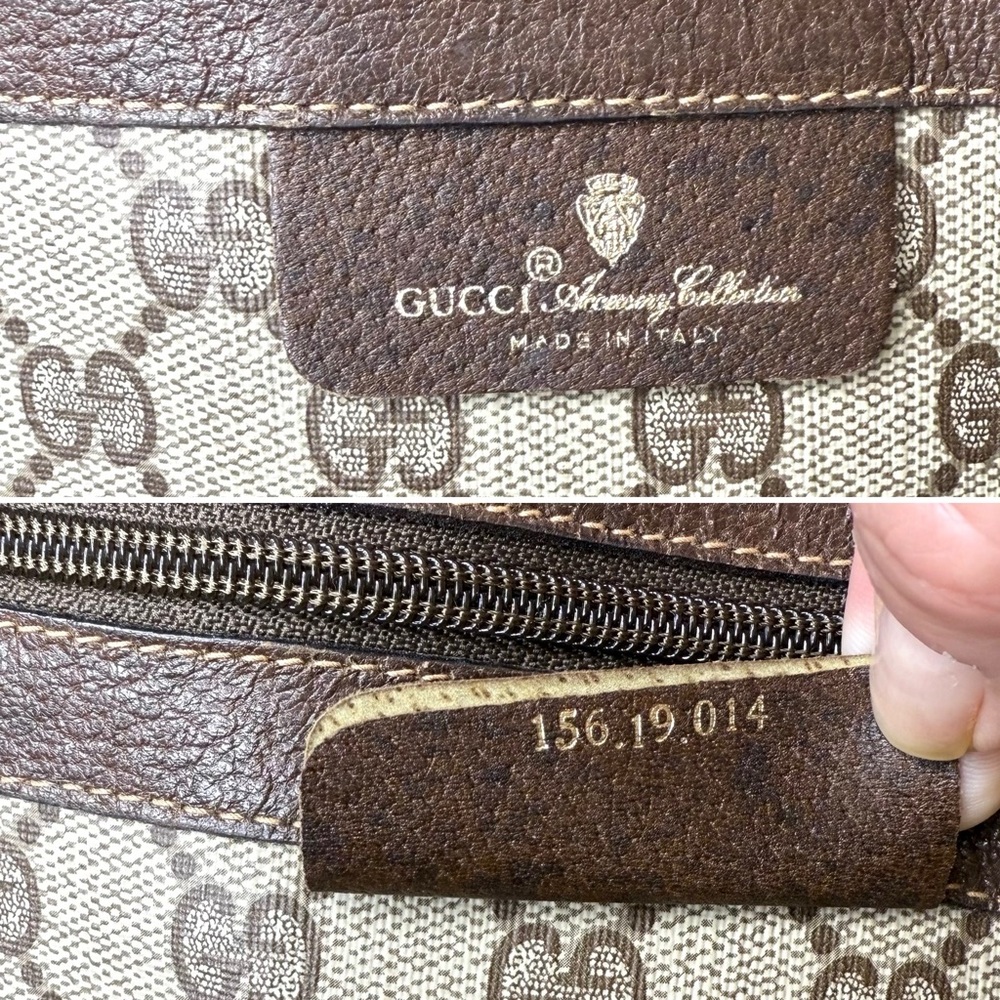 Authentic GUCCI travel bag/ XL tote bag brown monogram coated canvas large - Picture 16 of 16